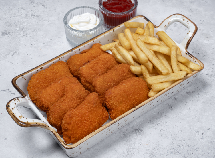 Chicken Nuggets With Fries And Juice
